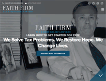 Tablet Screenshot of faithfirm.com